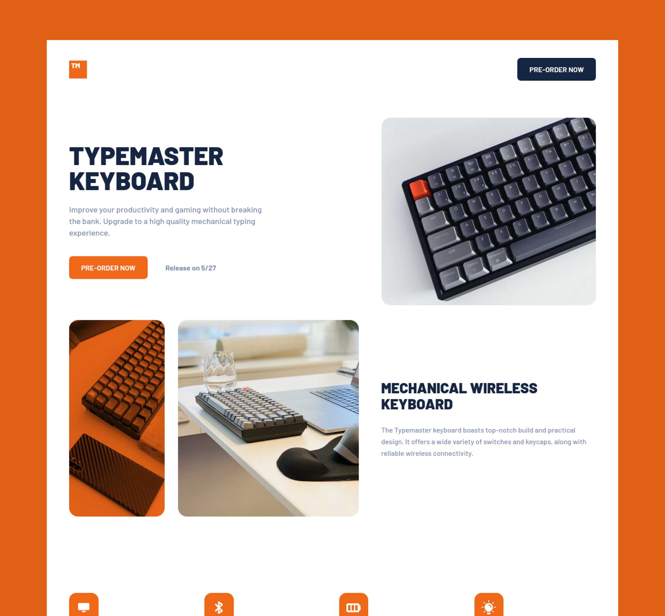 Typemaster Landing Page